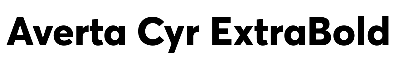 Averta Cyr ExtraBold